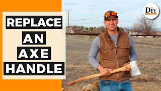 How to Replace an Axe Handle  How to Change an Axe Handle [upl. by Morocco]