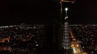 Barcelona inaugura la nueva torre de La Sagrada Familia dedicada a la Virgen María [upl. by Bohrer]