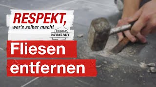 Fliesen entfernen und austauschen  toom Werkstatt [upl. by Nemhauser]