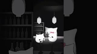 Drunk lovers animation cuteanimation love shorts squishy meow [upl. by Julita]