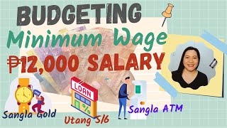 Budgeting Minimum Wage  Low Income Budget  Real Life Budget  Saleslady Breadwinner Family of 5 [upl. by Ostraw]