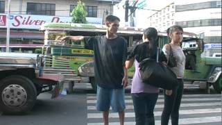 Jeepneys pick up passengers on Blumentritt Maniladv [upl. by Mikal]