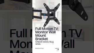 TV Monitor Wall Mount Bracket 360 Degree Rotation amp 90 Degree Swivel Full Motion [upl. by Mala]