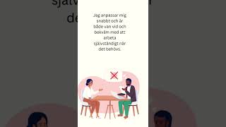 Jobbintervju Del 5 svenskaspråket lärande lärdigsvenska shorts viralshort [upl. by Lizzy]