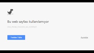 dns probe finished no internet  Çözümü Türkçe [upl. by Macknair]