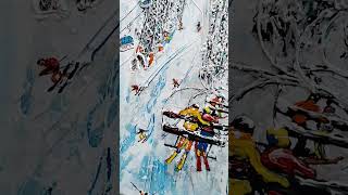 skiing snowboarding art valdisere aspen vail palisadestahoe jacksonholemountainresort [upl. by Carmella488]