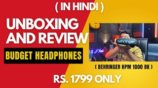 Best Budget Headphone for Music Producer  Beginner Level  Behringer HPM 1000 BK Headphone Review [upl. by Paley]