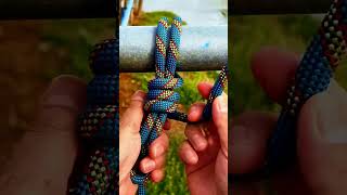 rope knotskill diy tknot tutorial knotwork shorts shortsfeed survivalknots easyknot [upl. by Annehsat]