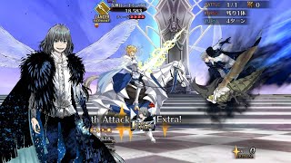 【FGO】Oberon Vortigern vs Lion King Artoria『Fate Grand Order JP』 [upl. by Sedruol]