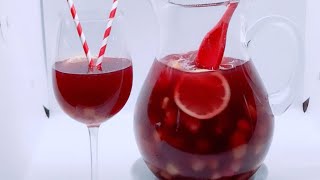 SANGRIA DE VINO TINTO con FRUTAS  Una Chef en la Cocina [upl. by Brote]