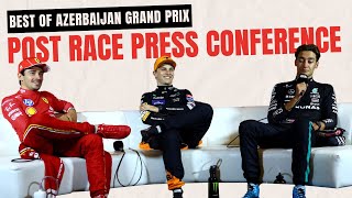 Azerbaijan Grand Prix 2024 Post Race PRESS CONFERENCE F1 Breakdown with Charles Oscar and Russell [upl. by Skiba]