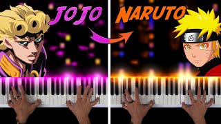 JoJo vs Naruto PIANO BATTLE [upl. by Barnes]