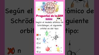 Preguntas reales de la UAM  Orbitales atómicos del modelo de Schrödinger  QUÍMICA [upl. by Pihc]