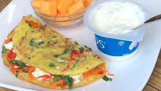 Huevos con Espinacas y Avena ✅ Haz este rico Omelet para un Desayuno Saludable 😋 receta Fácil [upl. by Aiblis]