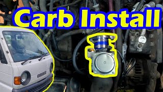 How to Install CV40 Carb on Kei Vehicle Motorcycle Swap [upl. by Drof]