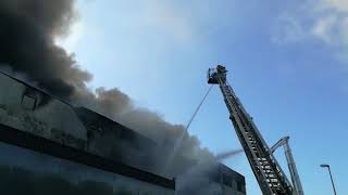 Großbrand im Industriegebiet Aldingen [upl. by Haldes]