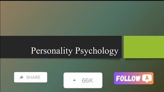 Personality Psychology with different models of personality slides [upl. by Norga]