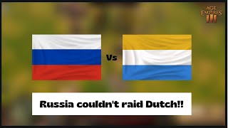 Age of Empires 3 Russia Vs Dutch  How to defend against Russian Rush [upl. by Harden]