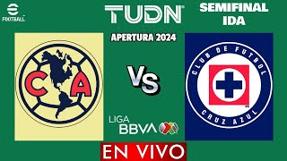 América vs Cruz Azul EN VIVO  Semifinal Liga MX Apertura 2024 [upl. by Lorens862]