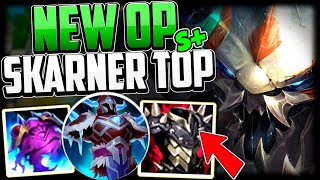 SKARNER BREAKS TOP LANE 1 CHAMPION IN LEAGUE How to Play Skarner Top amp CARRY Season 14 [upl. by Lletram820]