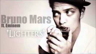 Bruno Mars ft Eminem Lighters Instrumental LYRICS [upl. by Adina]