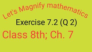 Lets Magnify mathematics class 8th ex 72 Q2 ch 7 Factorisation by rsk maths monitor [upl. by Varipapa692]