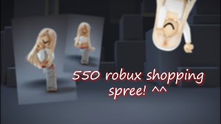 550 robux shopping spree  🤍 [upl. by Veta]