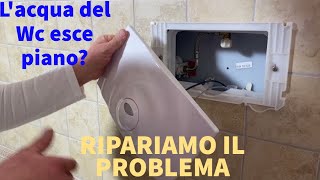 Lacqua del wc esce piano risolviamo il problema [upl. by Vizzone]