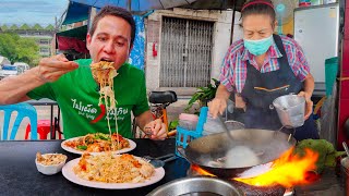 Thai Street Food  THAI DRUNKEN NOODLES  5 MustEat Fried Noodles in Bangkok 🇹🇭 [upl. by Pengelly439]