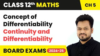 Concept of Differentiability  Continuity and Differentiability  Class 12 Maths Ch 5  CBSE 2024 [upl. by Mehitable]