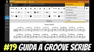 Software Partiture Batteria Groove Scribe Tutorial 19 [upl. by Madelene]