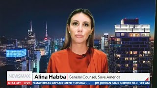 Fired Trump lawyer Alina Habba interview implodes [upl. by Inittirb]