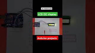 LCD I2C display with Arduinoarduinoelectronicengineeringyoutubeshorts [upl. by Kernan]