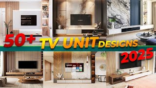 50 Tv Unit Designs  Trending LCD wall mount tv unit for 2025  Tv stand Designs [upl. by Laehctim]