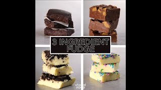 3 Ingredient Fudge 4 Ways [upl. by Augusto]