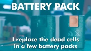 How To  Replace Dead NiCd Cells in a Cordless Drill Battery Pack [upl. by Racklin]