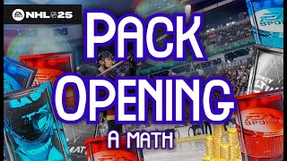 NHL 25  Pack Opening Math ouvre tous les paquets quil a obtenu depuis 1 semaine QC  FR [upl. by Jt]