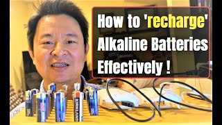 How to recharge or re energize regular alkaline batteries safely and effectively [upl. by Eetnuahs]