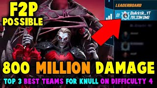 USE THESE 3 TEAMS To Beat KNULL EASY  INSANE RESULTS  Strike Force  Battleworld  Difficulty 4 [upl. by Kaya]