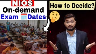 Nios Ondemand Exam 2024 Update  Nios Single Subject Admission amp Exam Date  ODE Seat Availability [upl. by Rodablas190]