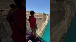 BUNGEE JUMPING AT THE CORINTH CANAL [upl. by Kcyred965]