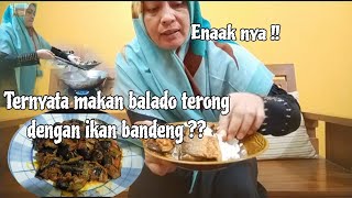 BIKIN SAMBEL BALADO TERONG DAN GORENG IKAN BANDENG ‼️BIKIN MAKAN BANYAK‼️tutiknyamnyam6017 [upl. by Akcirre]