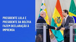 Presidente Lula e presidente da Bolívia fazem declaração à imprensa [upl. by Jorrie]