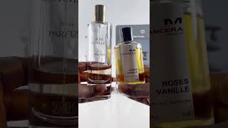 Zara Rose Gourmand is a dupe for Mancera Roses Vanille zara mancera perfumelovers perfumes [upl. by Leirbaj]