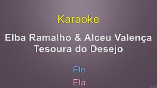 Elba Ramalho amp Alceu Valença  Tesoura do Desejo  Karaoke [upl. by Anik]