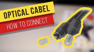 How to connect optical cable to Samsung TV  Soundbar [upl. by Harahs]