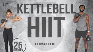 25 Minute Kettlebell HIIT Workout Advanced Strength Training [upl. by Nagol101]