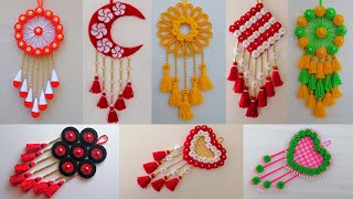 8 Best Woolen Flower Wall Hanging Craft Ideas  Woolen Craft Wall Hanging  Woolen Wall Hangings [upl. by Sheryl]