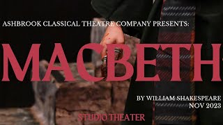 Shakespeares Macbeth Full Play  Ashbrook Classical Theatre Company [upl. by Alakcim]