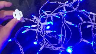 Honest Review of Vermont Blue LED Christmas Lights on White Wire [upl. by Morrie]